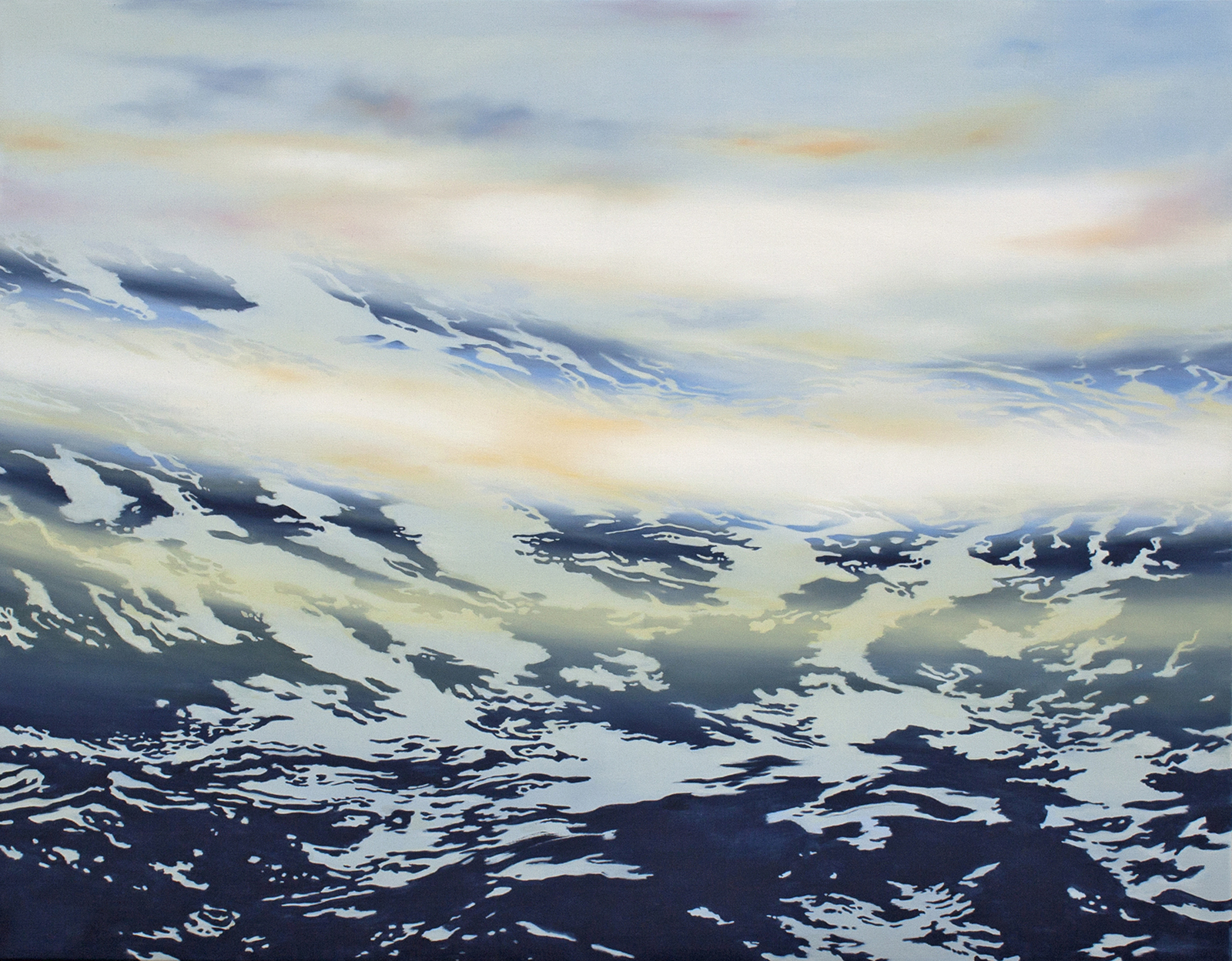 Höhenzug 2013, 120 x 150 cm, Öl auf Leinwand   Mountain Ridge 2013