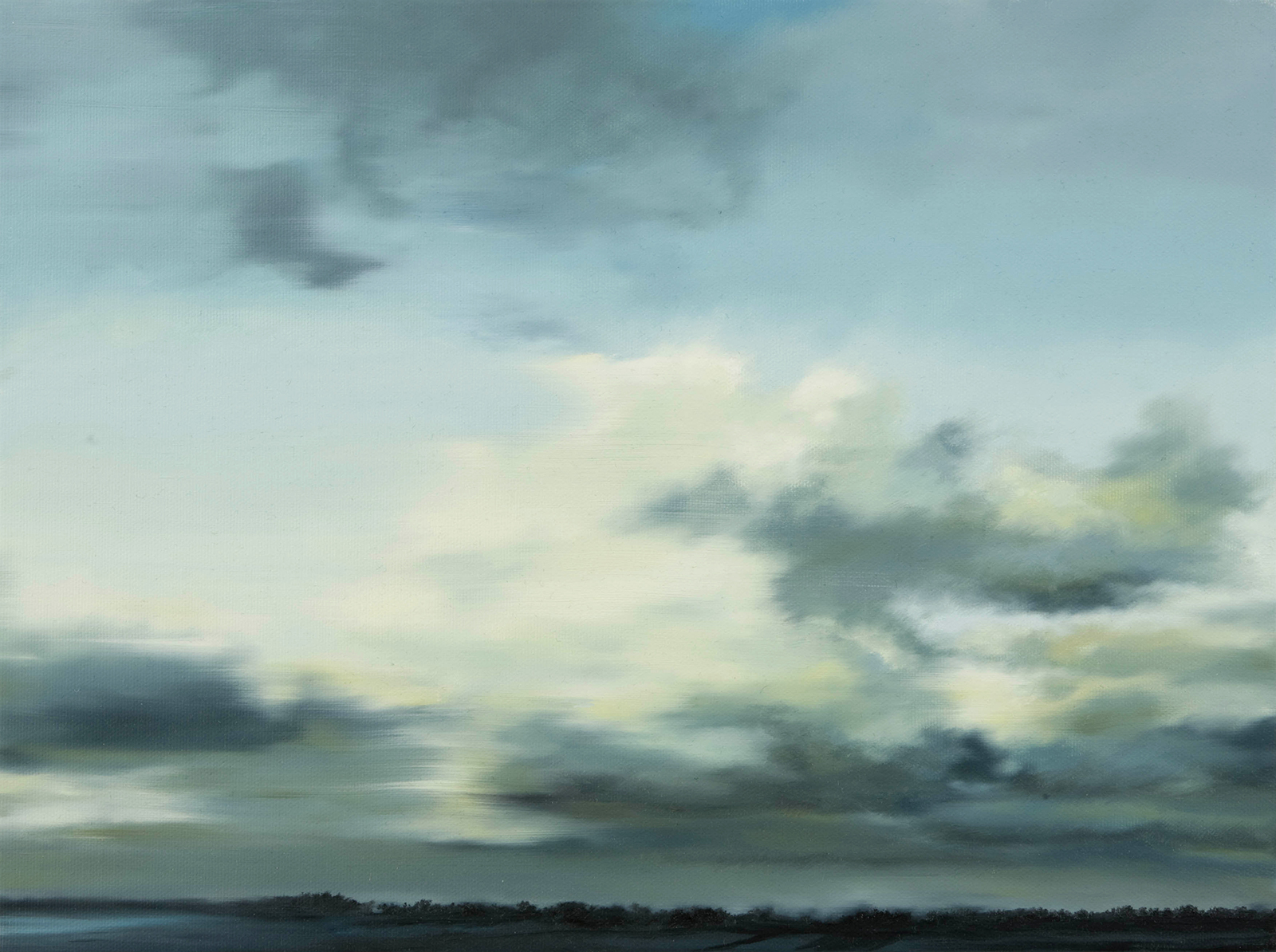 Nordseeküste 2005, 30 x 40 cm, Öl auf Leinwand   North Sea Coast 2005, oil on canvas